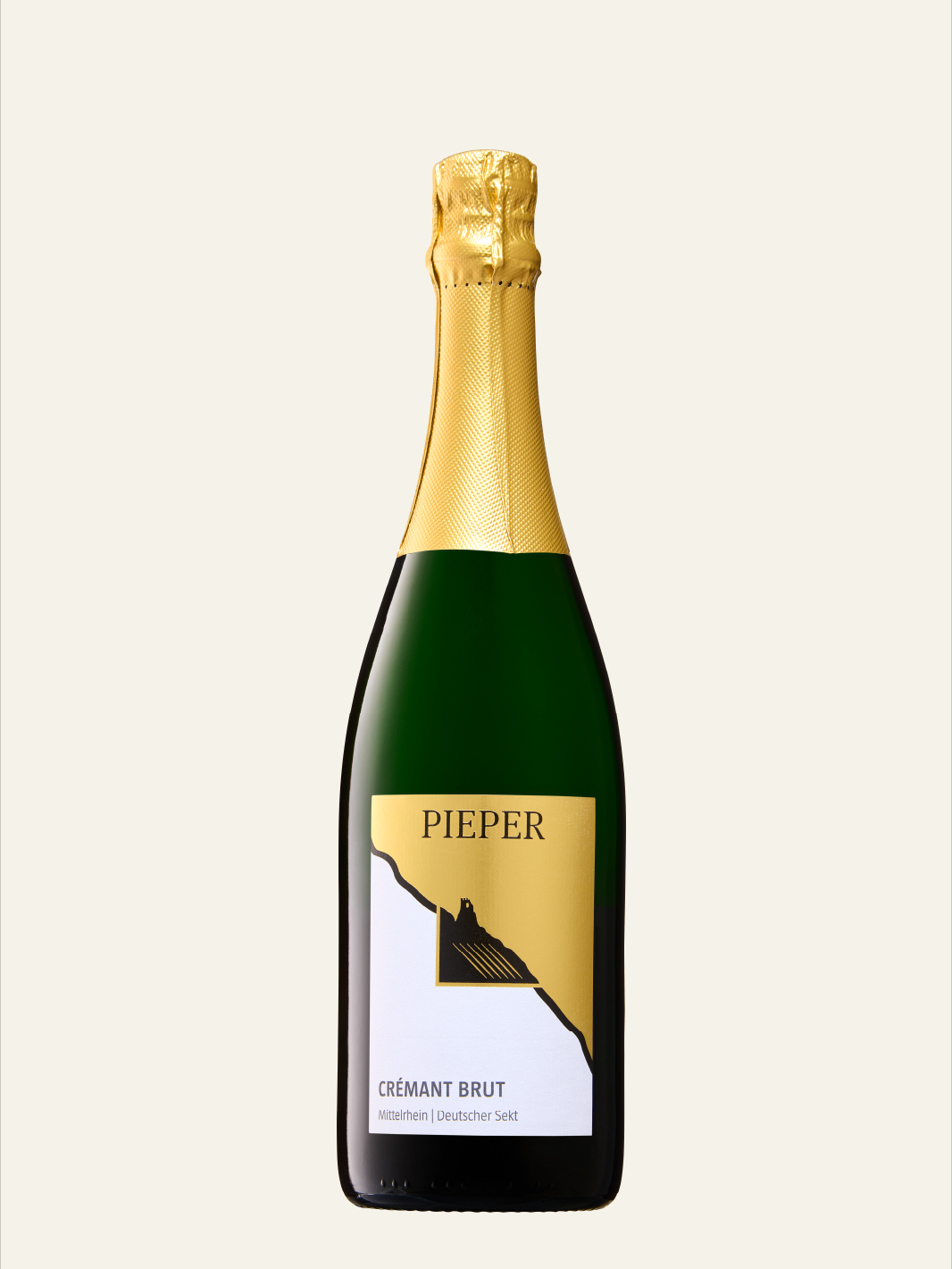 Flasche Crémant Brut, Mittelrhein