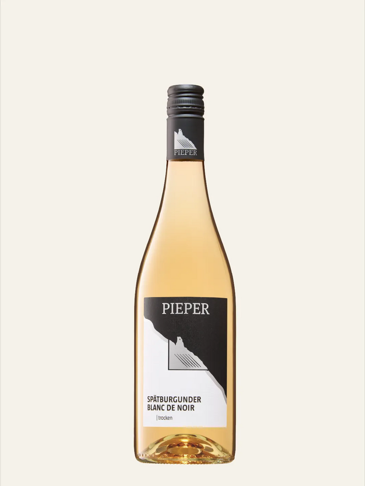 Flasche Spätburgunder Blanc de Noir 2025 trocken vom Mittelrhein