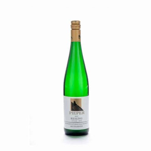 Abbildung, Weinflasche, 2013er Riesling Auslese süß, Weingut Pieper, Königswinter bei Bonn
