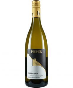 Weinflasche, Chardonnay Barrique trocken, Weißwein, Weingut Pieper, Mittelrhein