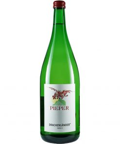 Weinflasche, Drachenländer lieblich, Weißwein, Weingut Pieper, Mittelrhein