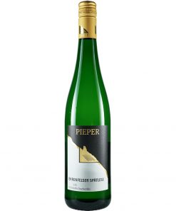 Weinflasche, Ehrenfelser Spätlese süß, Weißwein, Weingut Pieper, Mittelrhein