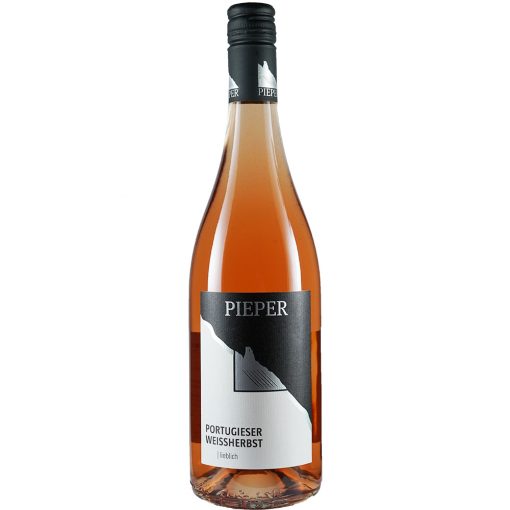 Weinflasche, Portugieser Weissherbst lieblich, Rosé, Weingut Pieper, Mittelrhein