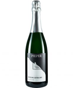 Sektflasche, Riesling Extra Dry, Sekt, Weingut Pieper, Mittelrhein