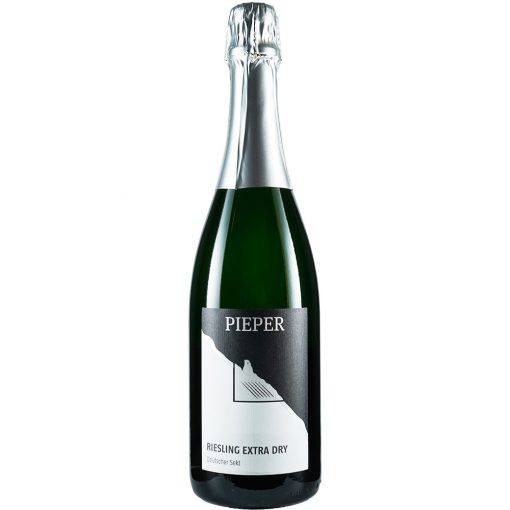 Sektflasche, Riesling Extra Dry, Sekt, Weingut Pieper, Mittelrhein