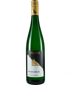 Weinflasche, Riesling Spätlese süß, Weißwein, Weingut Pieper, Mittelrhein