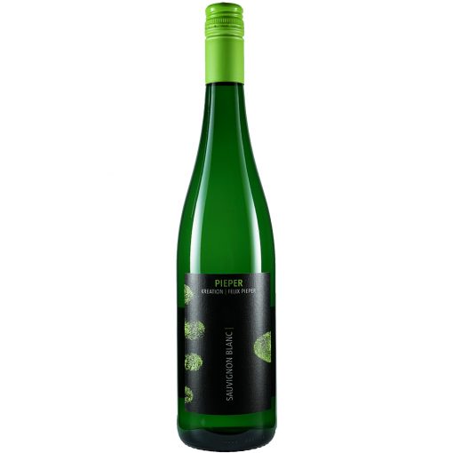 Weinflasche, Sauvignon Blanc trocken, Weißwein, Weingut Pieper, Mittelrhein